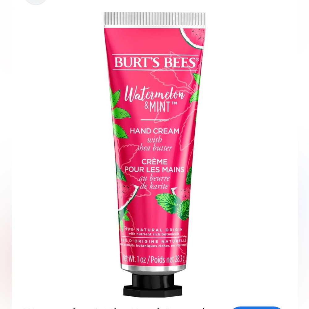 Burt's Bees Watermelon & Mint Hand Cream - New. Full Size